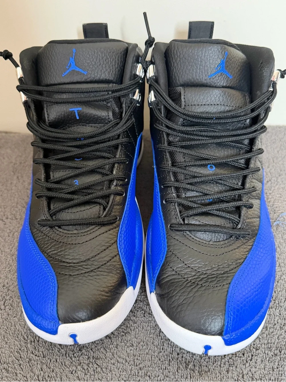 Air Jordan 12 Retro Hyper Royal Black Blue Men’s size 10 1/2 women’s 12.